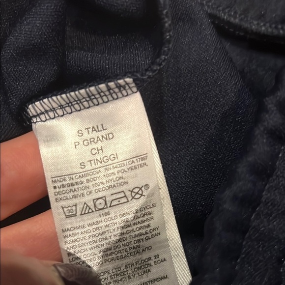 GAP Blue and White Vintage Style Joggers with Elastic Waistband Size Small Tall - Picture 5 of 9